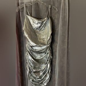 Silver Ruched dress